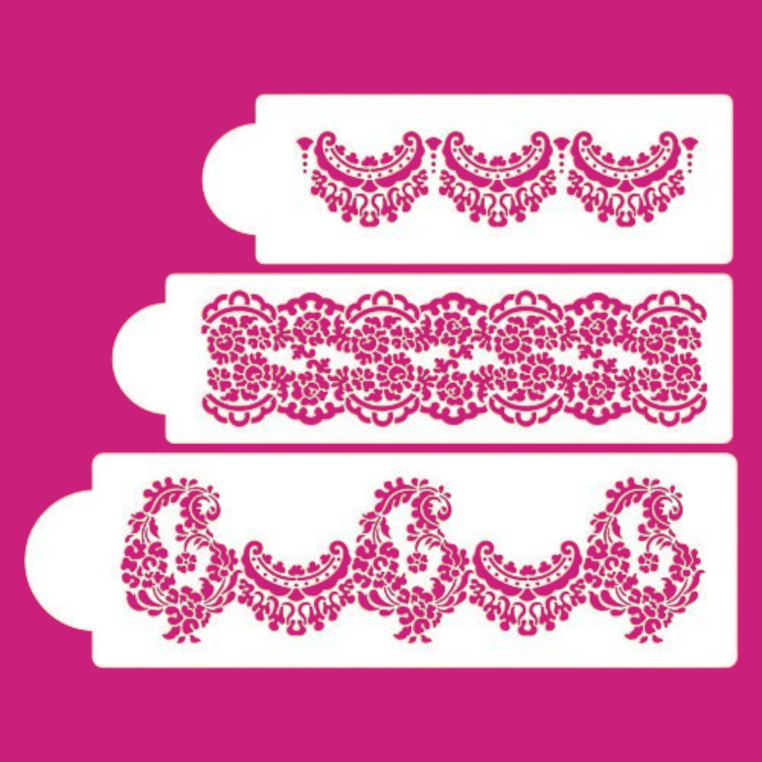 Alecon Lace - Stencil 3-Pc. Set