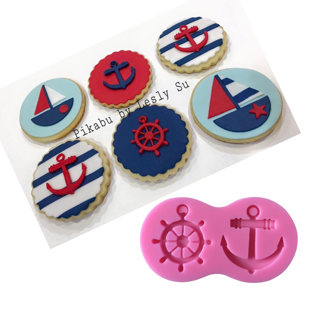 Anchor & Ship Wheel Silicone Mold