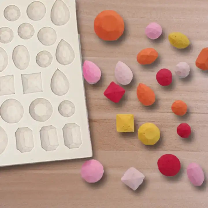 Assorted Jewels, Diamond & Gems - Silicone Mold