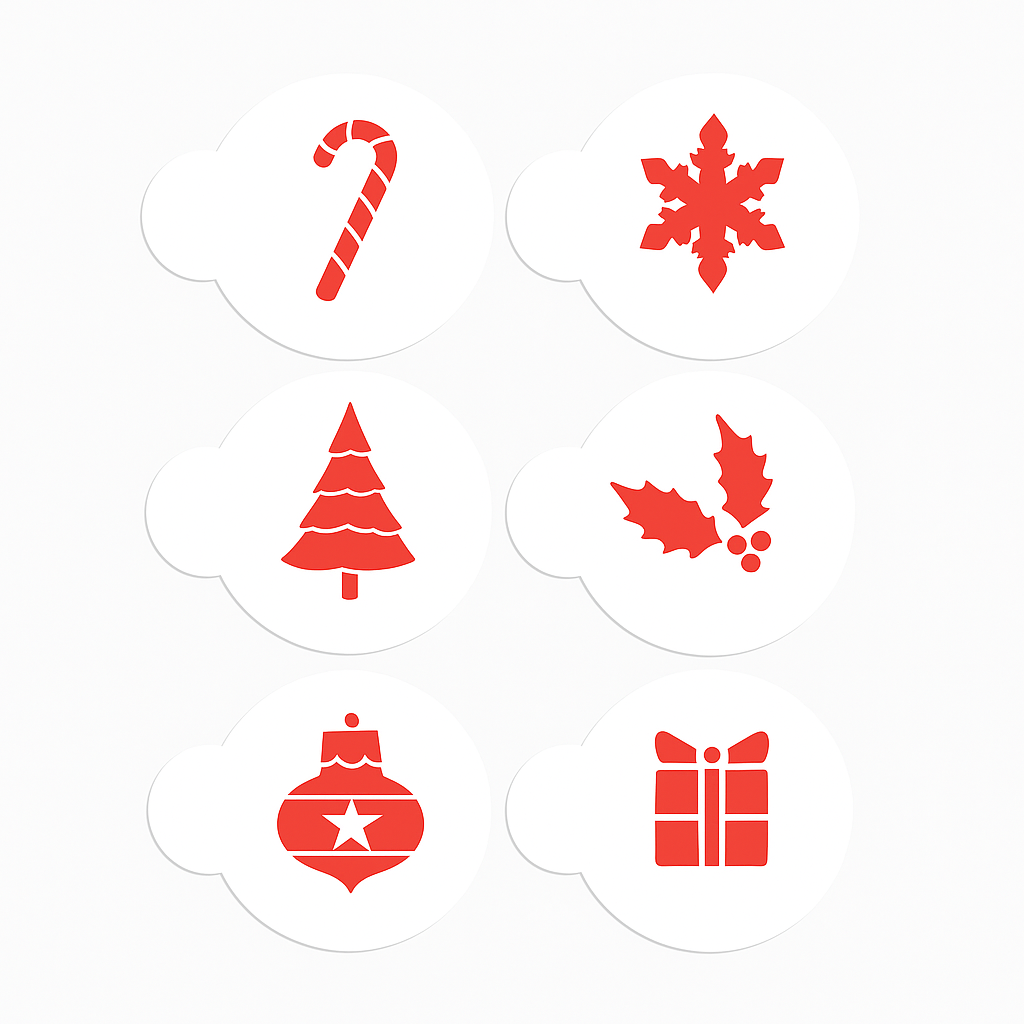 Christmas - Stencil 6-Pc. Set