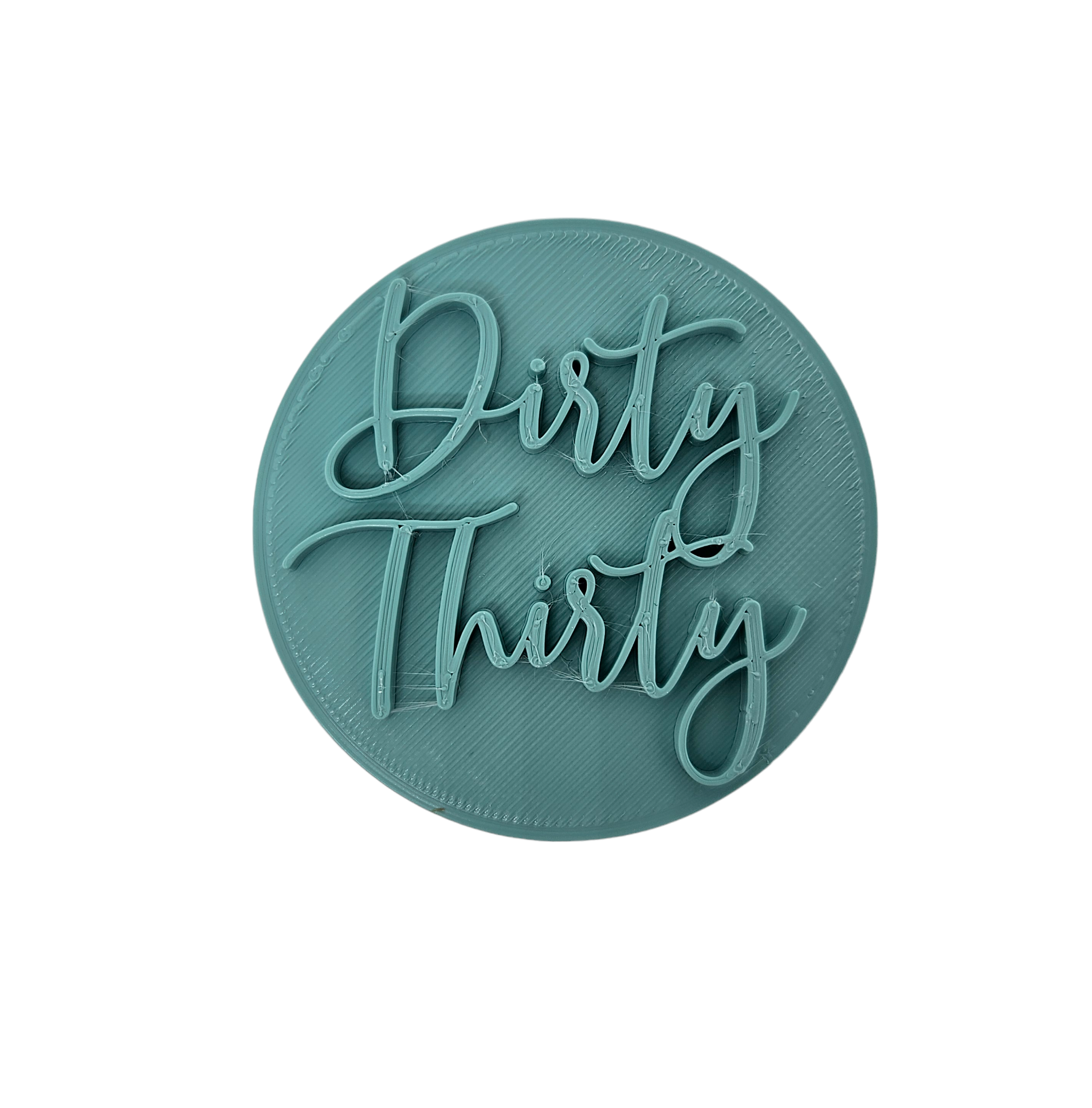 Dirty Thirty - Fondant Embosser Stamp