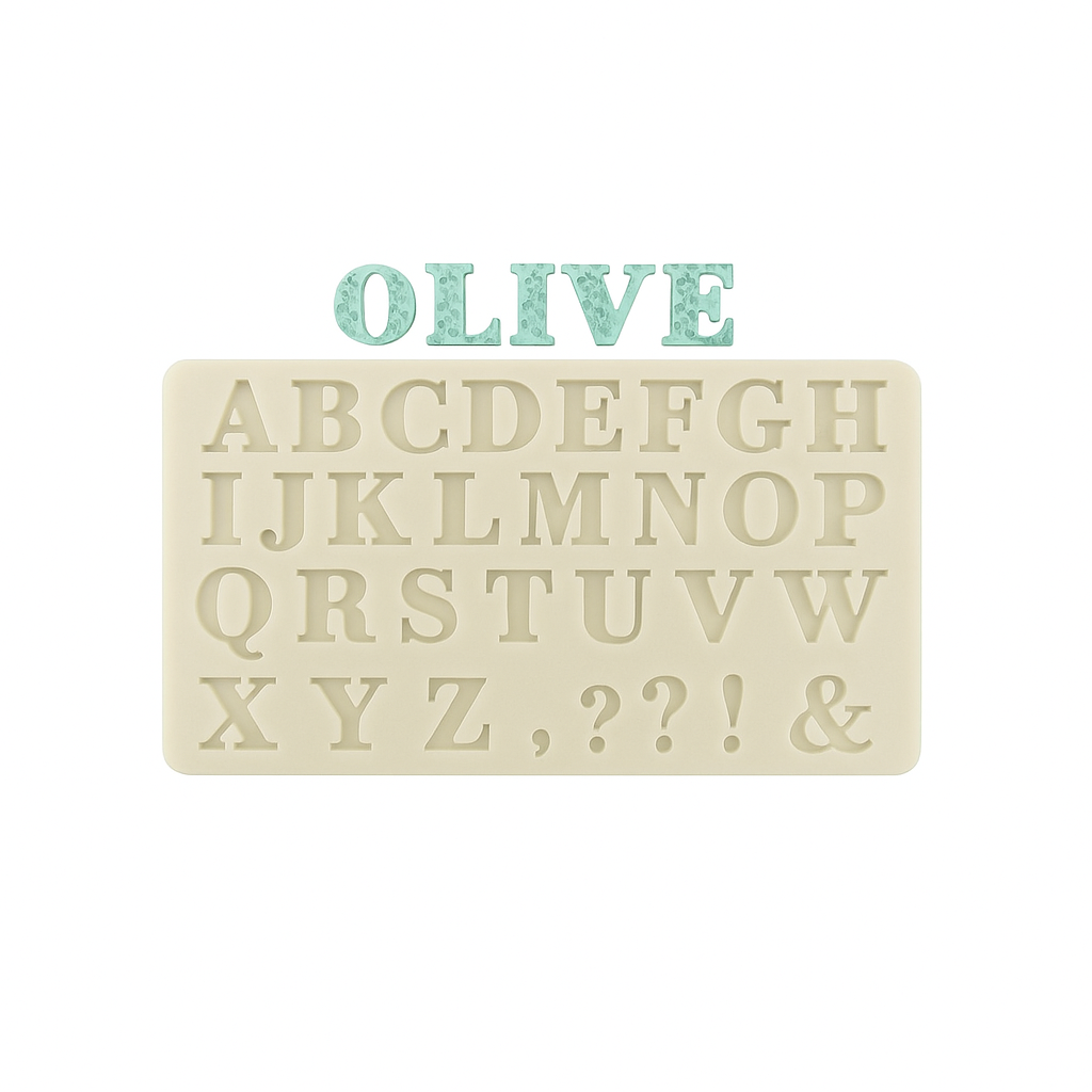 Filigree Letter Alphabet - Silicone Mold