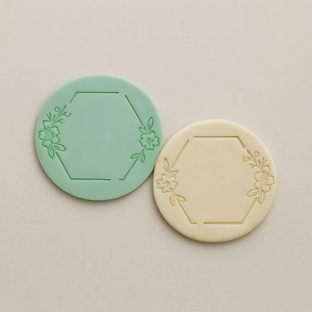 Floral Hexagon Frame Embosser