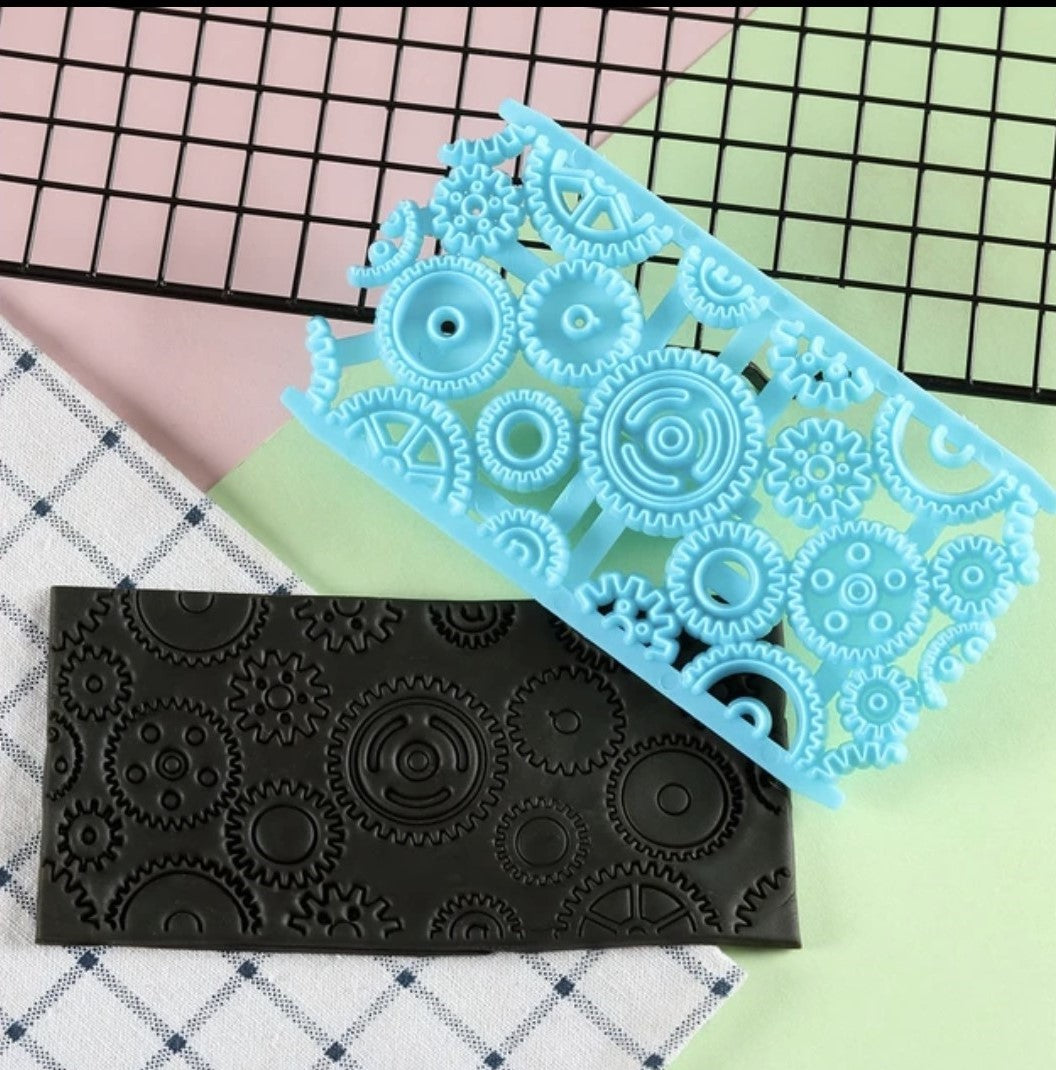 Steampunk Gear Cog - Fondant Embosser Stamp
