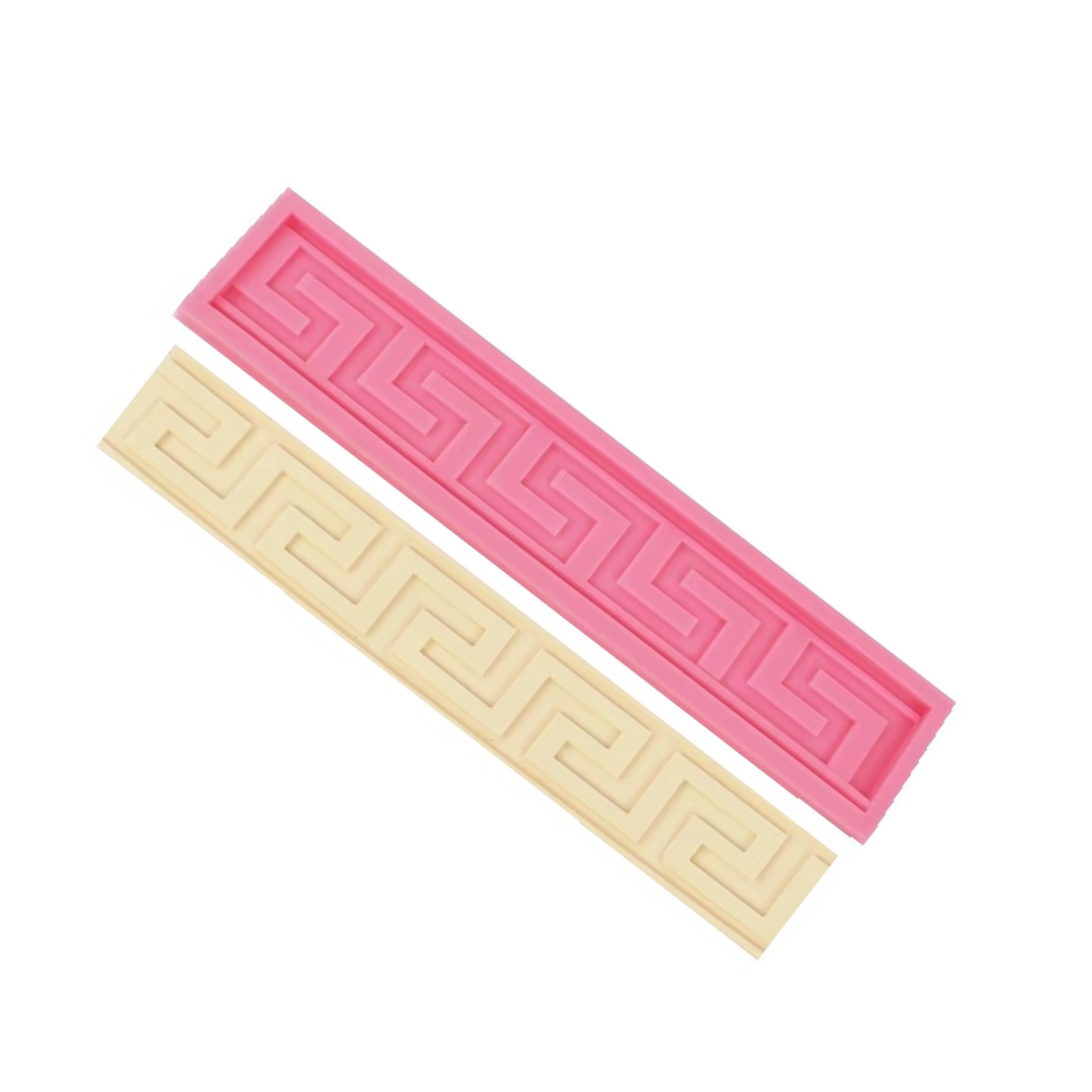 Geometric Greek Key - Silicone Mold