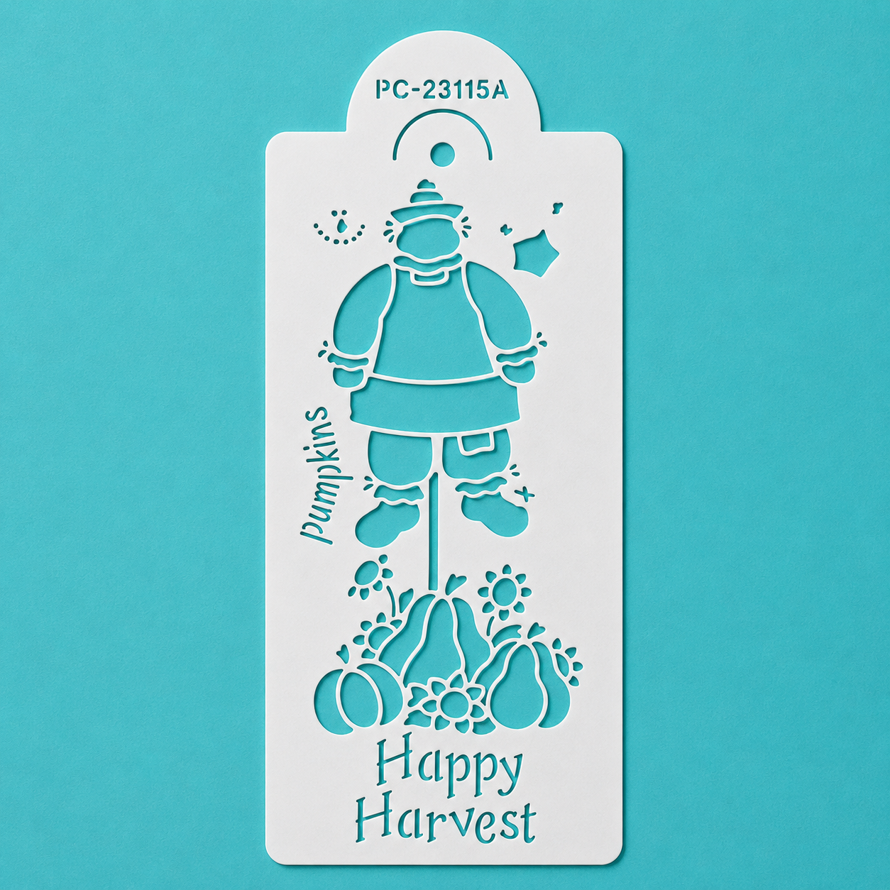 Happy Scarecrow Harvest - Stencil