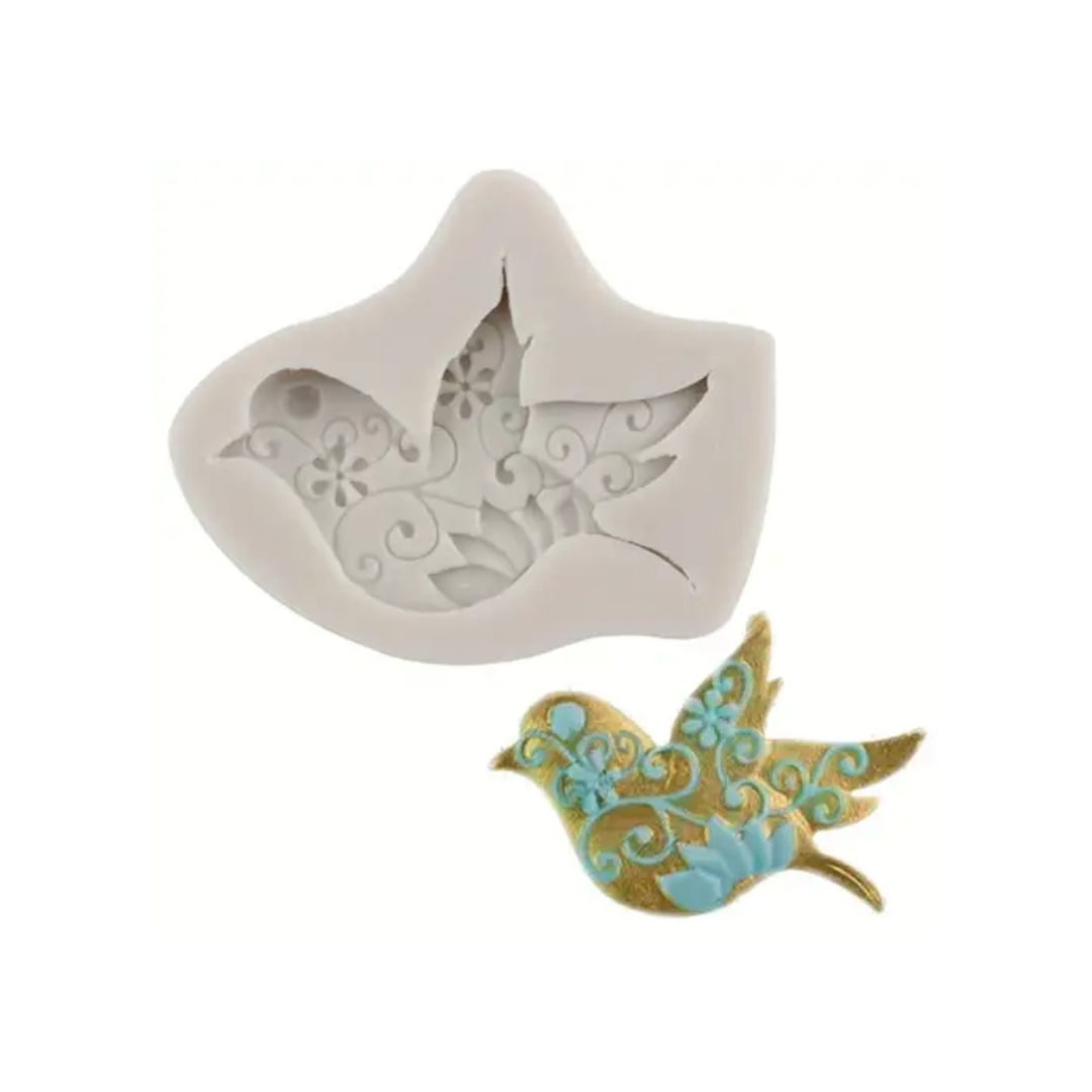 Lace Dove Bird - Silicone Mold