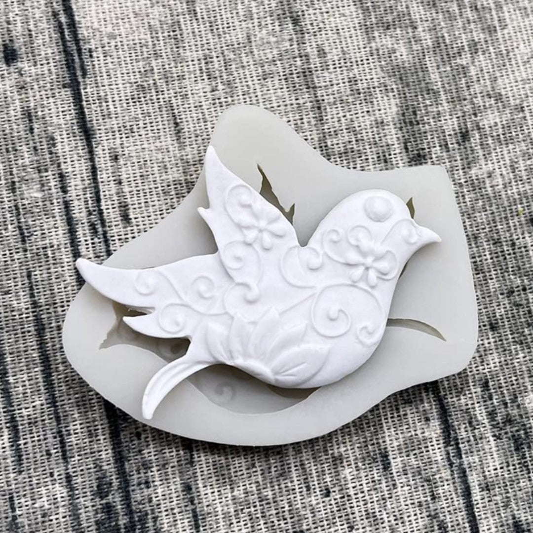 Lace Dove Bird - Silicone Mold