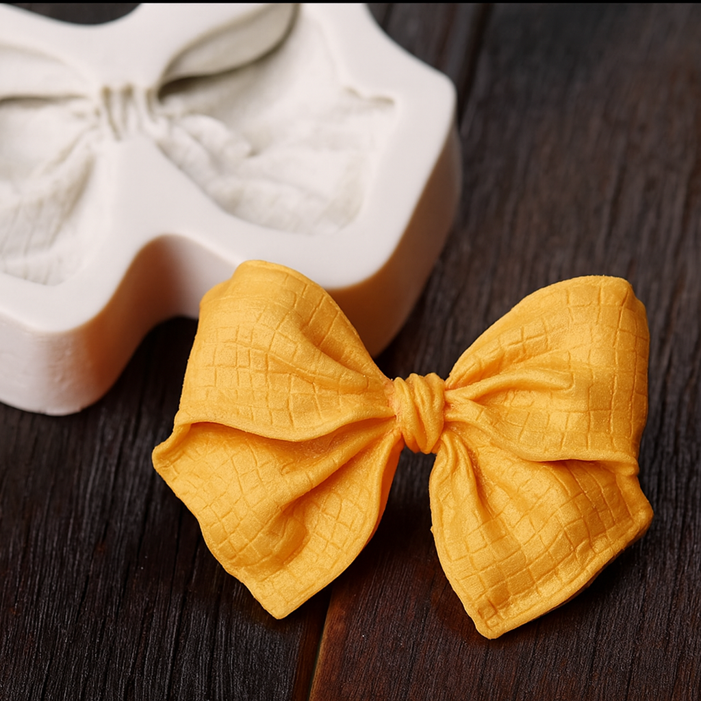 Large Textured Bow - Silicone Mold