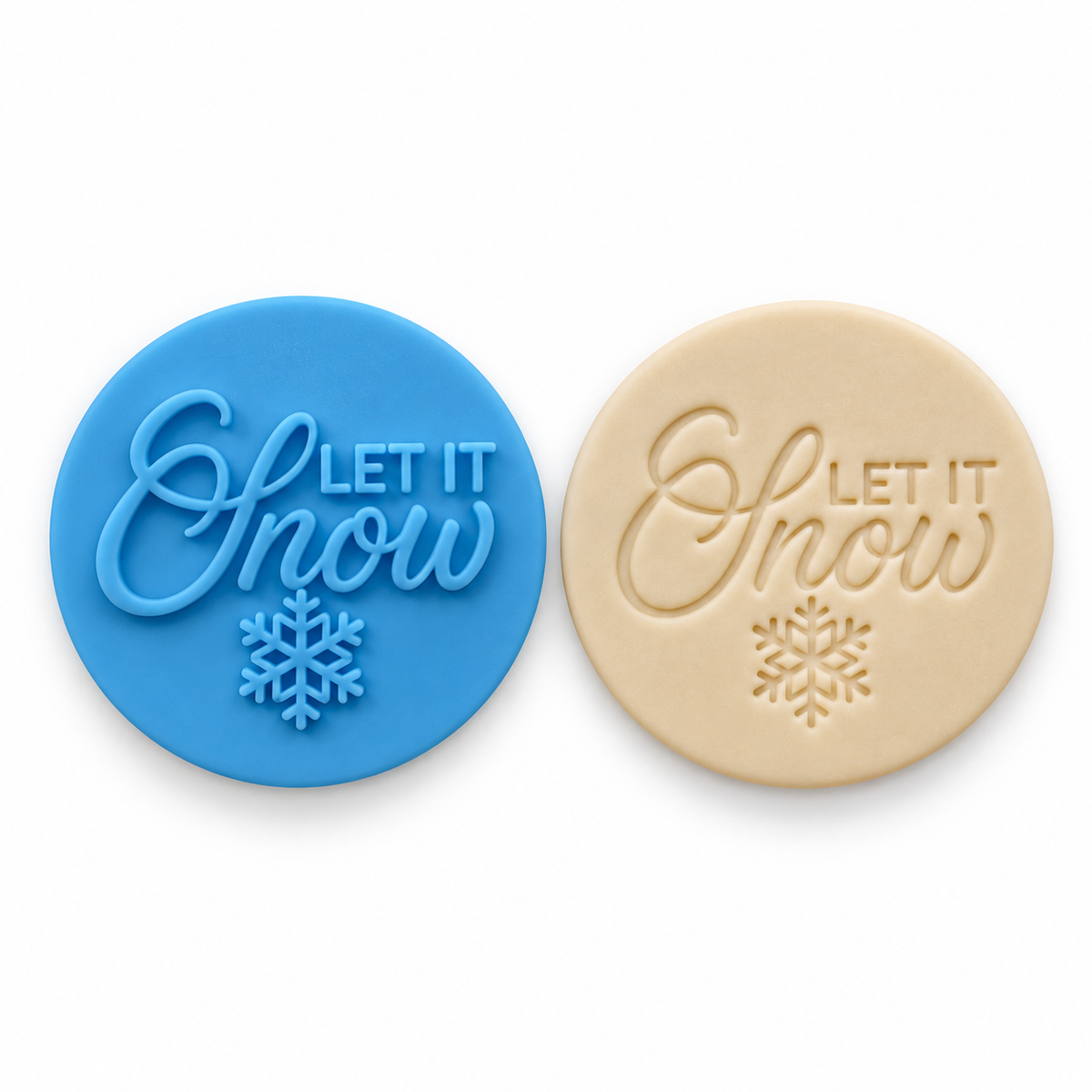 Let It Snow - Fondant Embosser Stamp