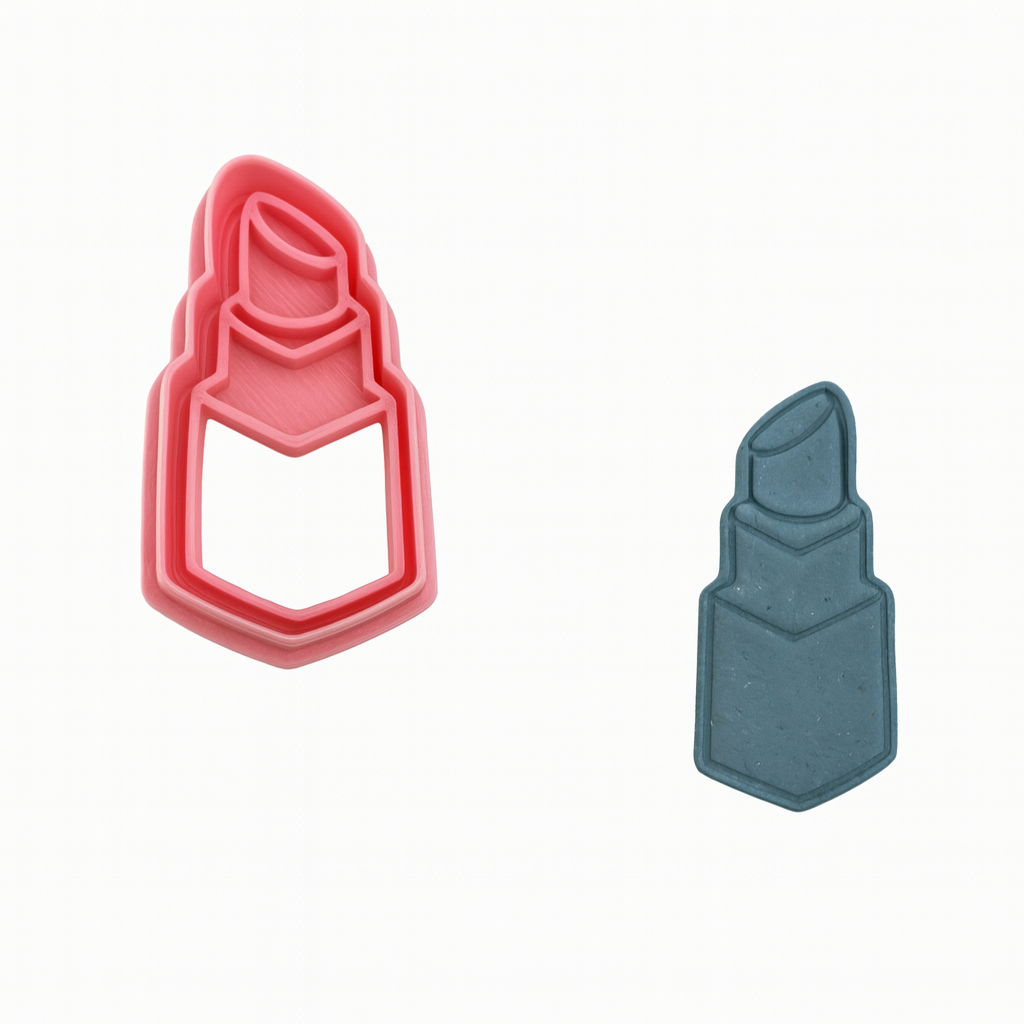 Lipstick - Cookie Cutter Stamp 2-Pc. Set