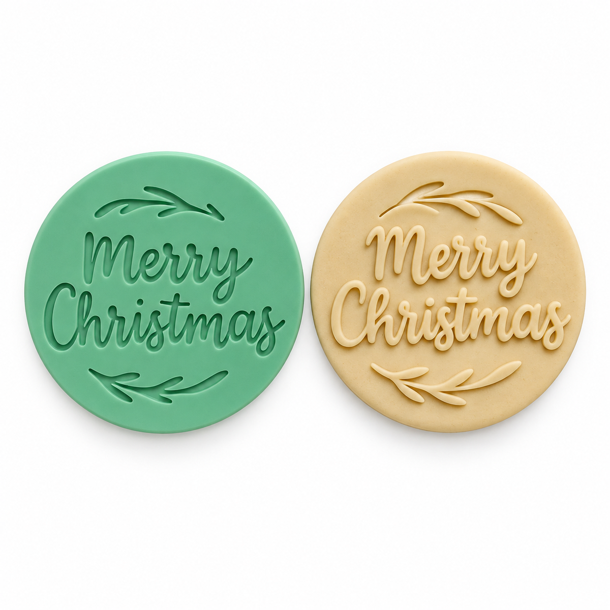 Merry Christmas - Fondant Debosser Stamp