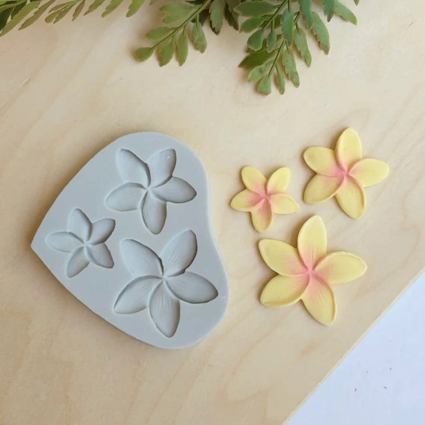 Plumeria Flower Trio - Silicone Mold