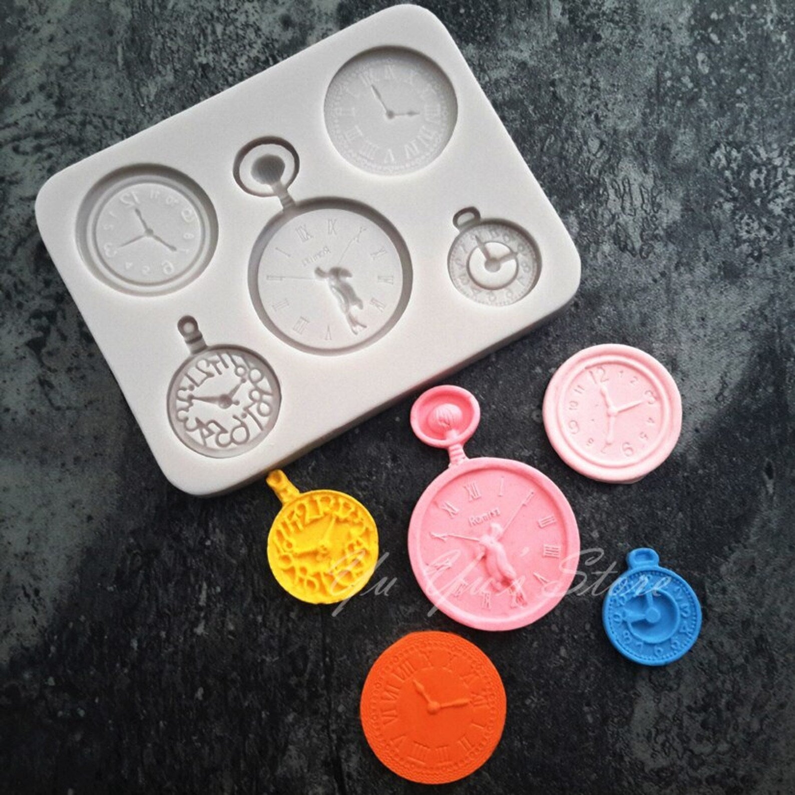 Pocket Watch Clock - Silicone Mold