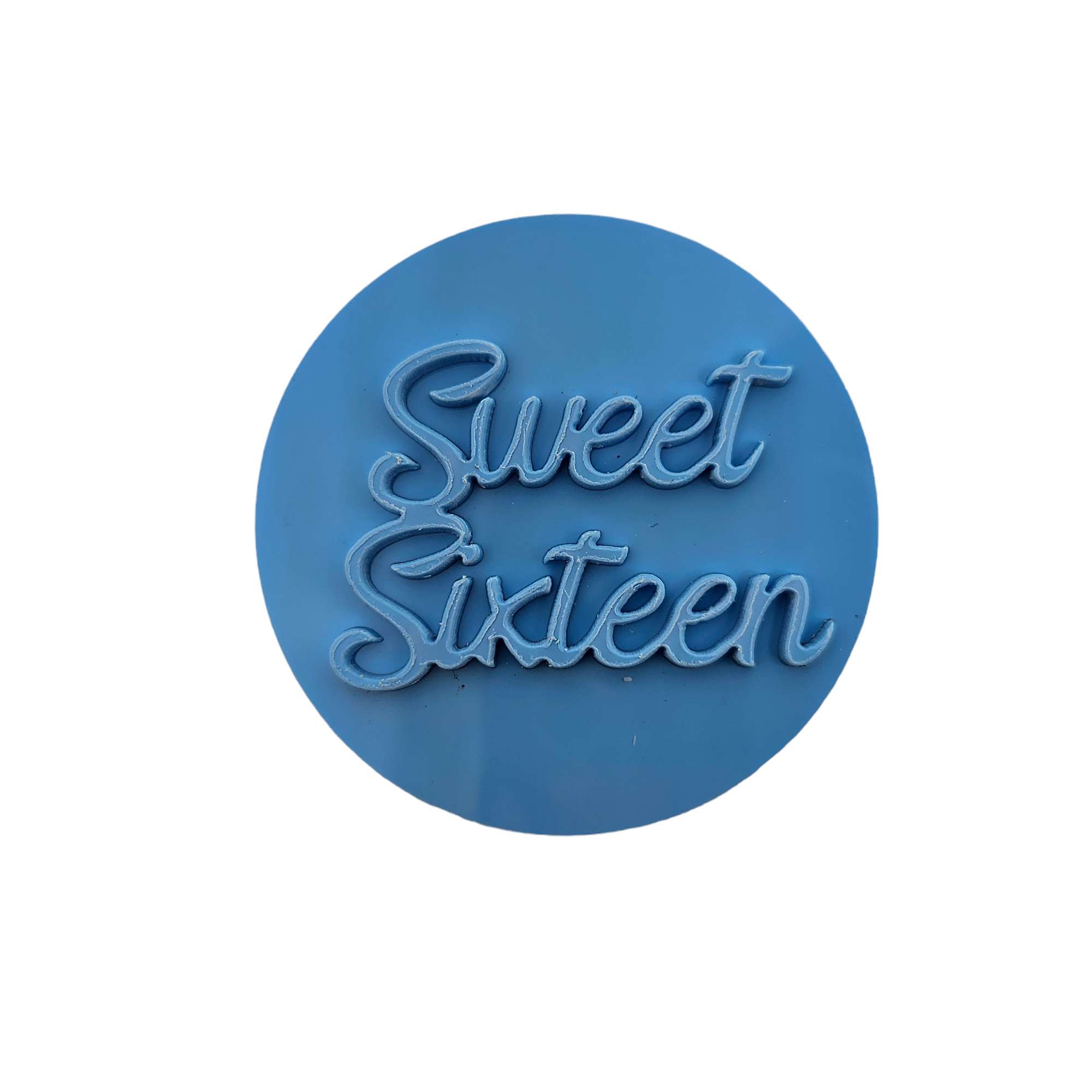 Sweet Sixteen - Fondant Embosser Stamp