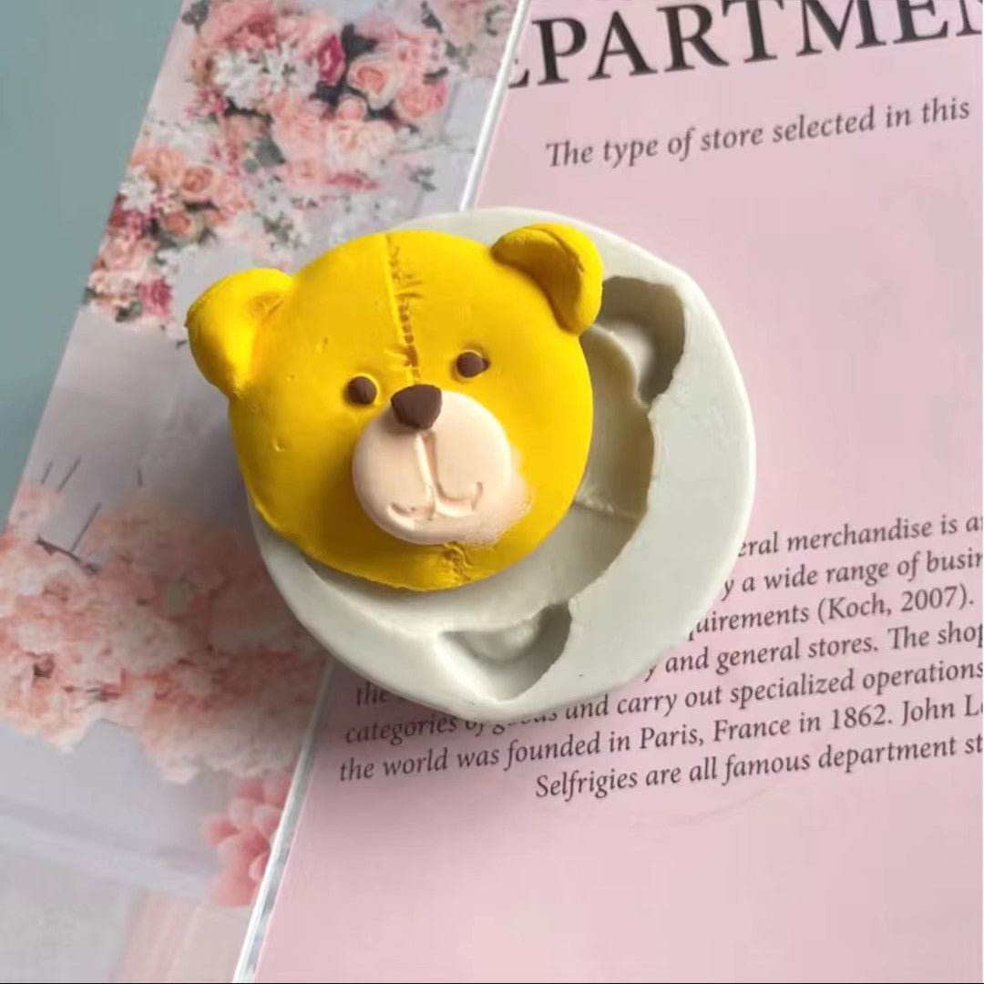 Teddy Bear Face - Silicone Mold