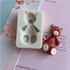 Teddy Bear Upright Silicone Mold