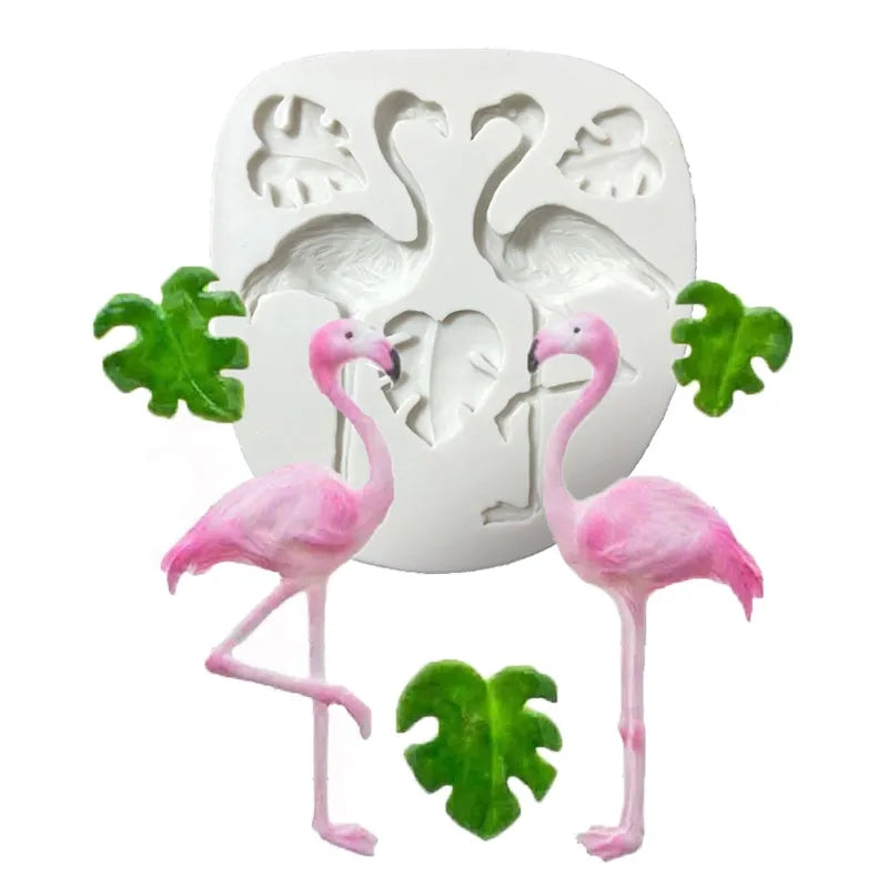 Tropical Flamingo Silicone Mold
