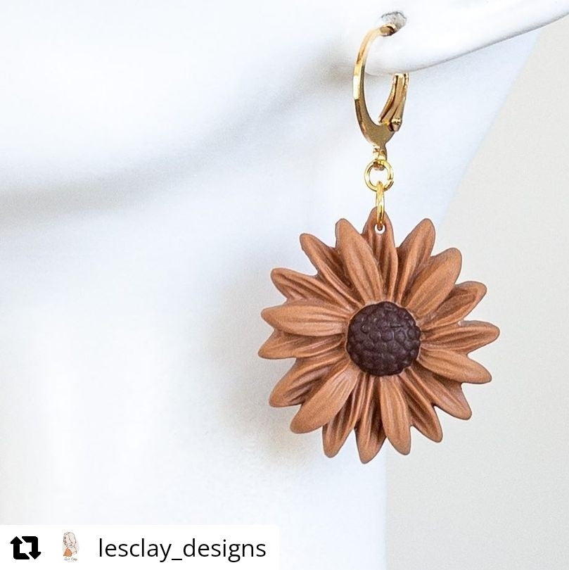 DIY Daisy Sunflower Earrings