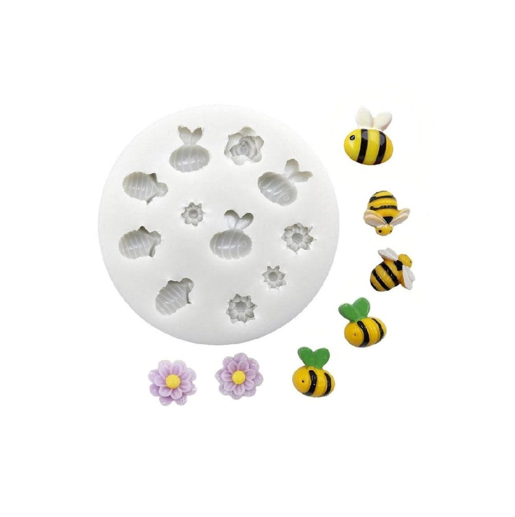 Bee &amp; Flower - Silicone Mold