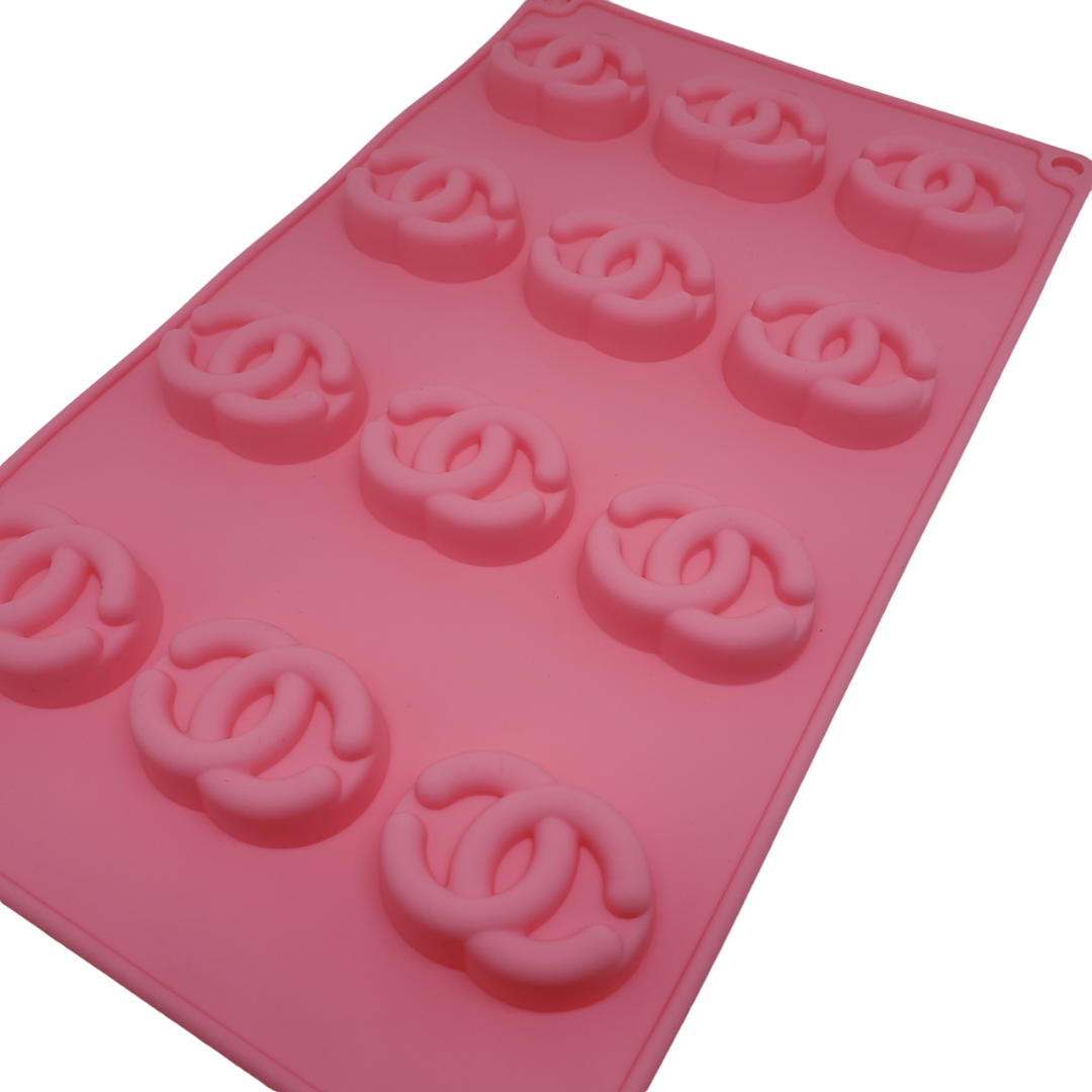 FASHION SILICONE MOULD FOR CAKE TOPPERS, CHOCOLATE