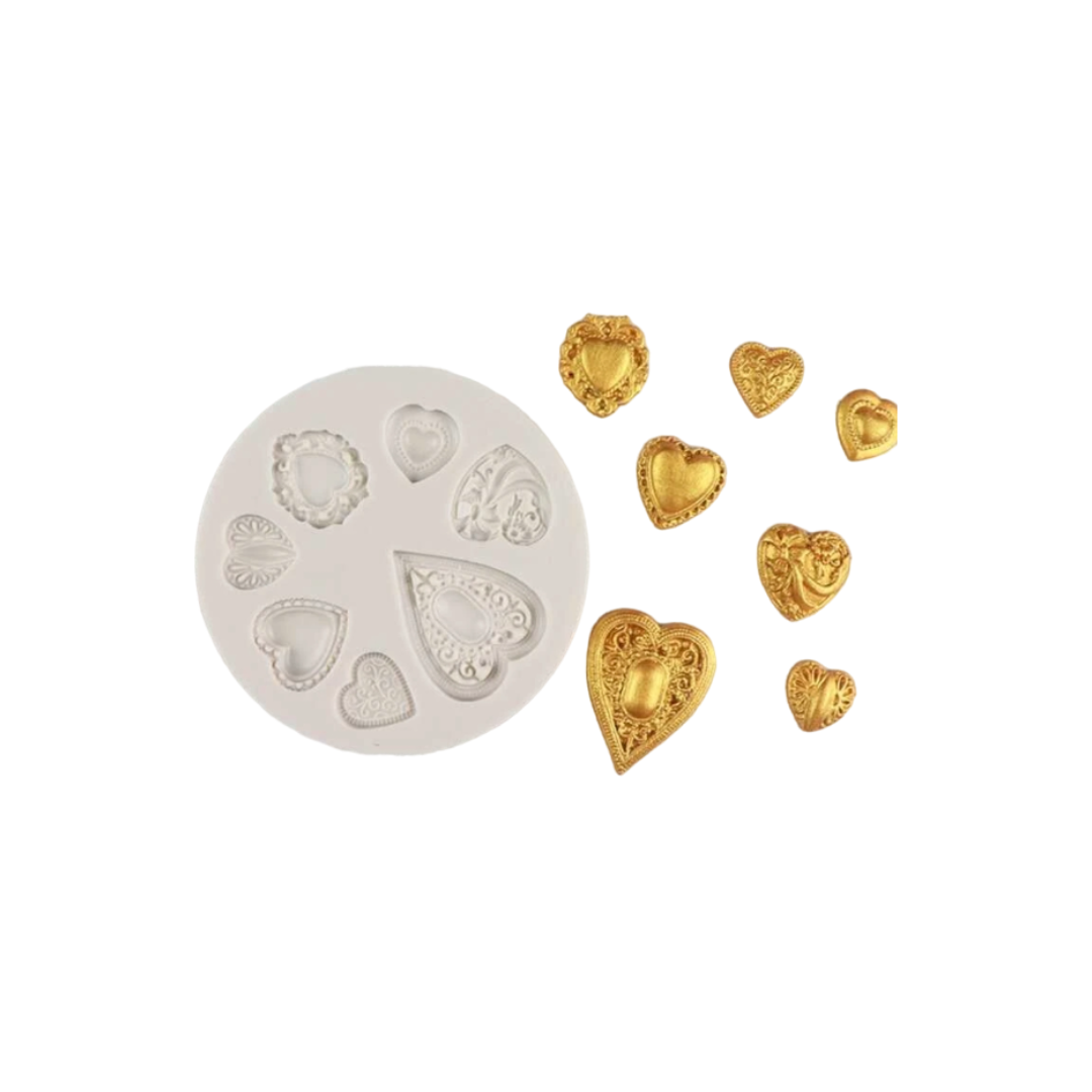 Heart Brooch - Silicone Mold