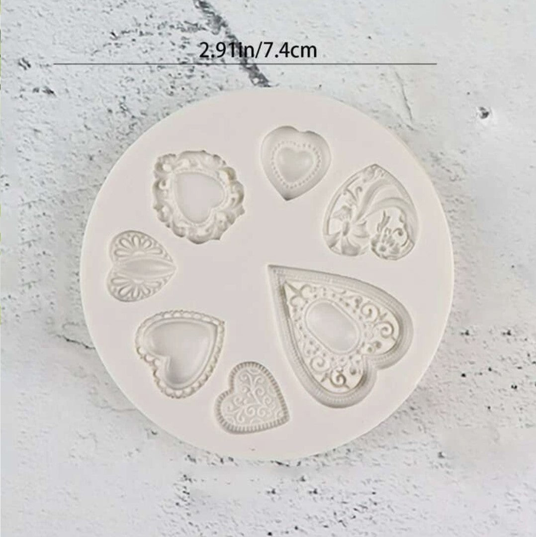 Heart Brooch - Silicone Mold