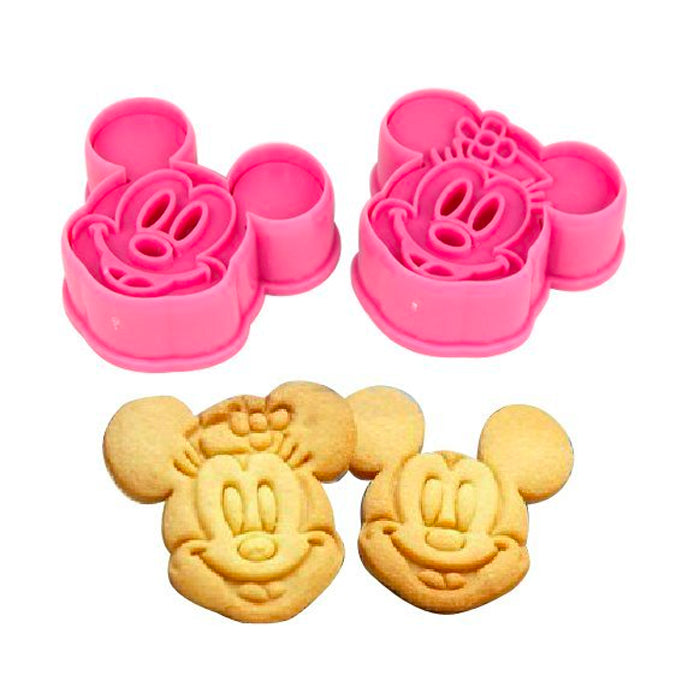 Mickey &amp; Minnie Mouse Cutter Set