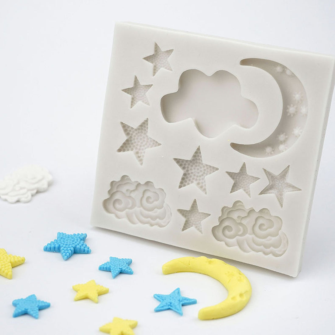 Moon, Stars &amp; Clouds Silicone Mold