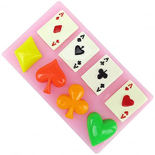 Poker Cards &amp; Suits Silicone Mold