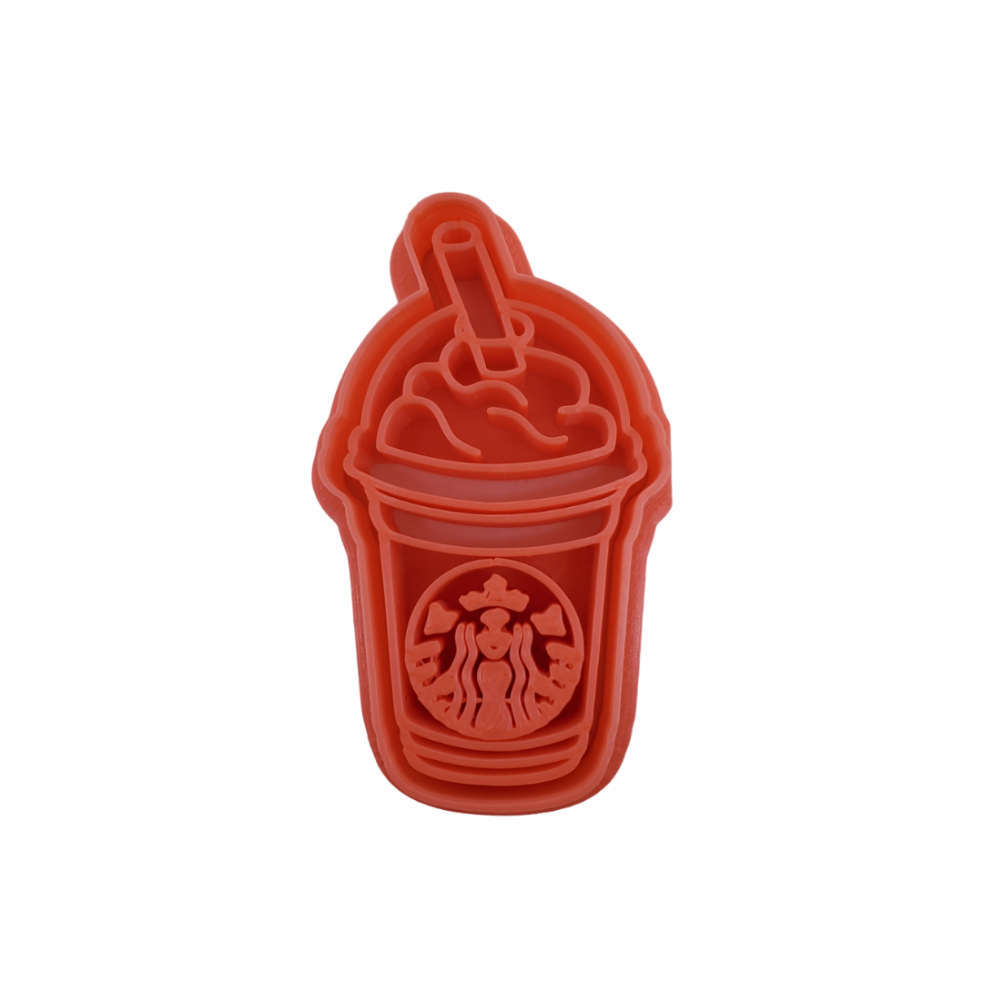 Starbucks Frappuccino Coffee Cup Cookie Cutter Stamp 