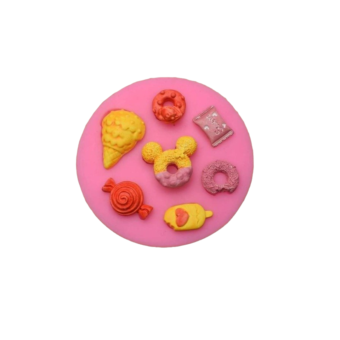 Mickey Mouse Sweets Variety - Silicone Mold