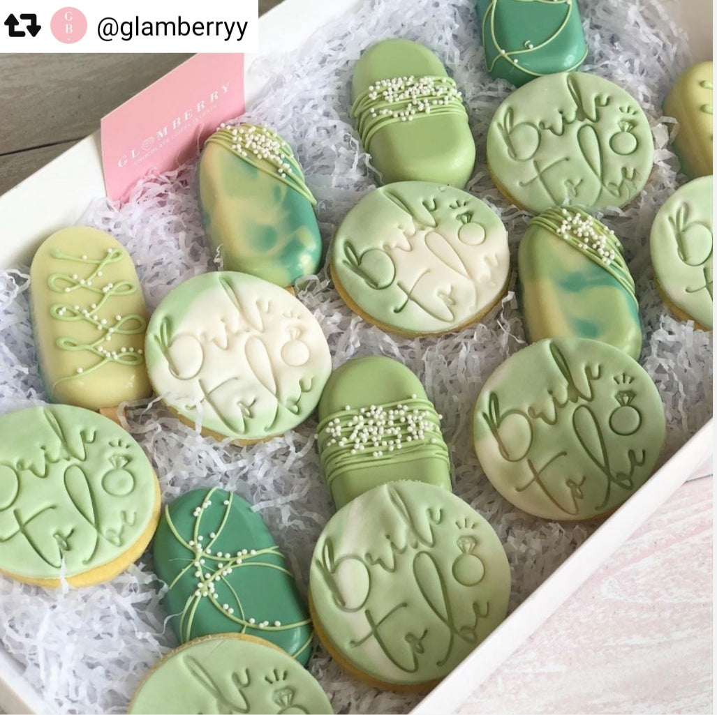 bride-to-be cookies