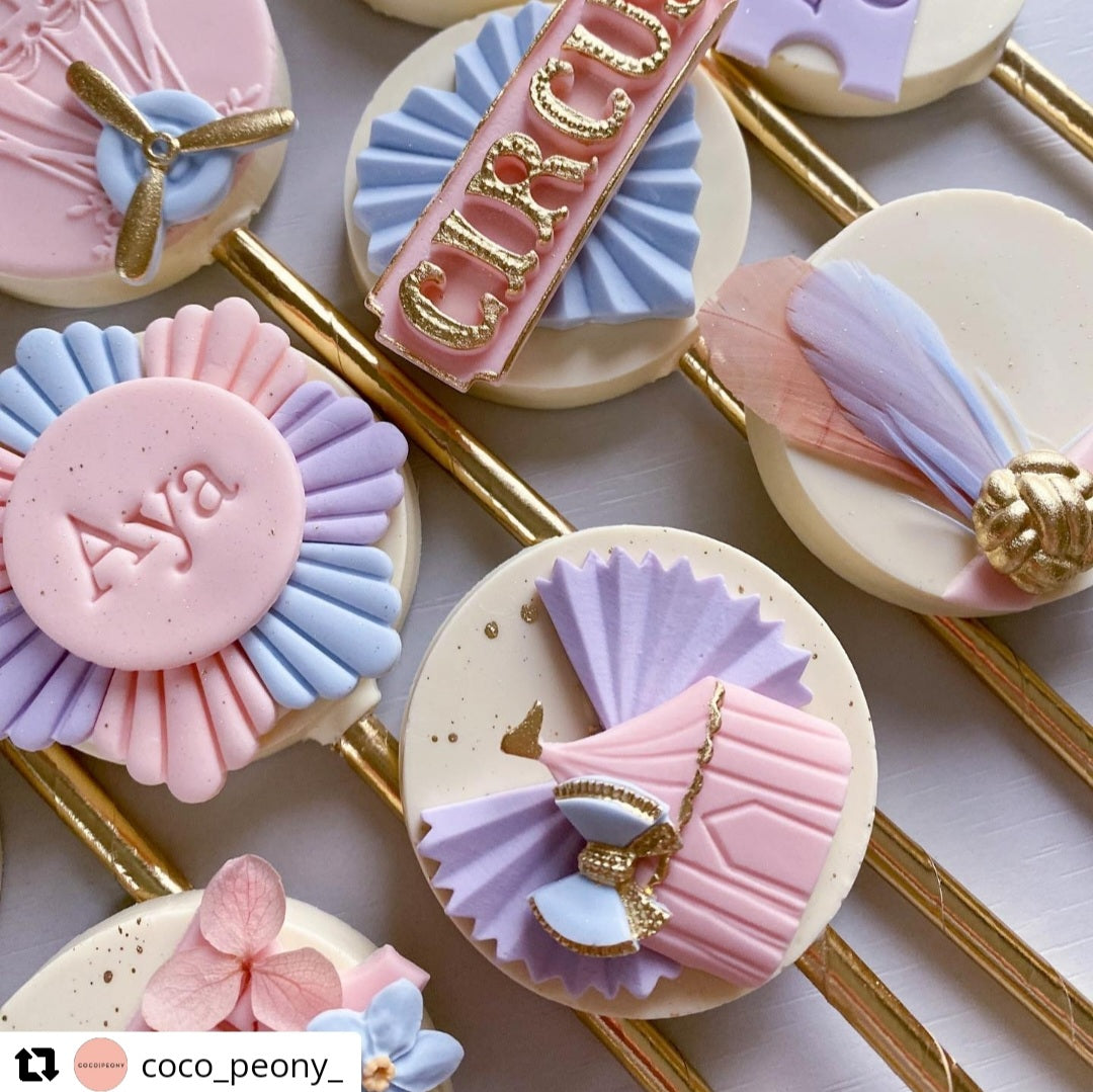 Circus Carnival Alphabet Font - Silicone Mold