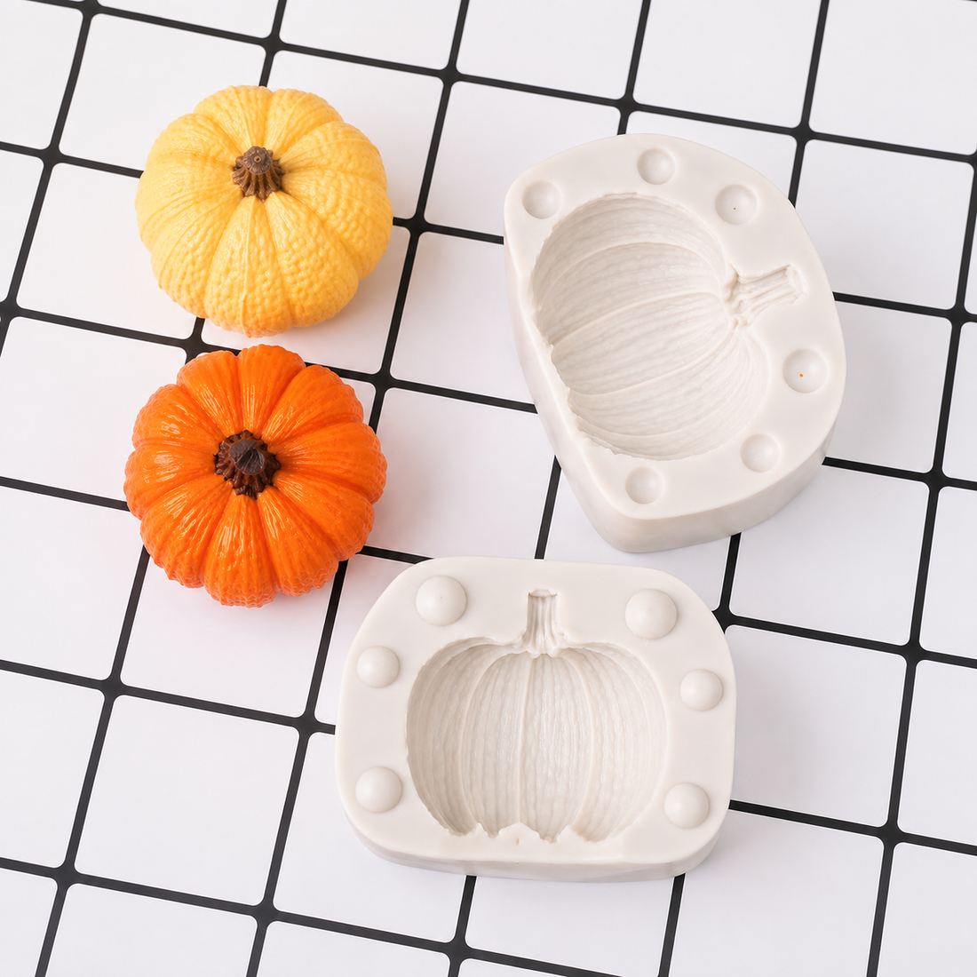 3D Pumpkin - Silicone Mold 