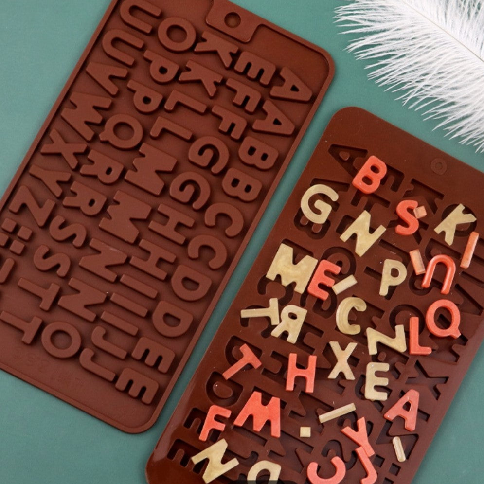 Alphabet Chocolate Silicone Mold