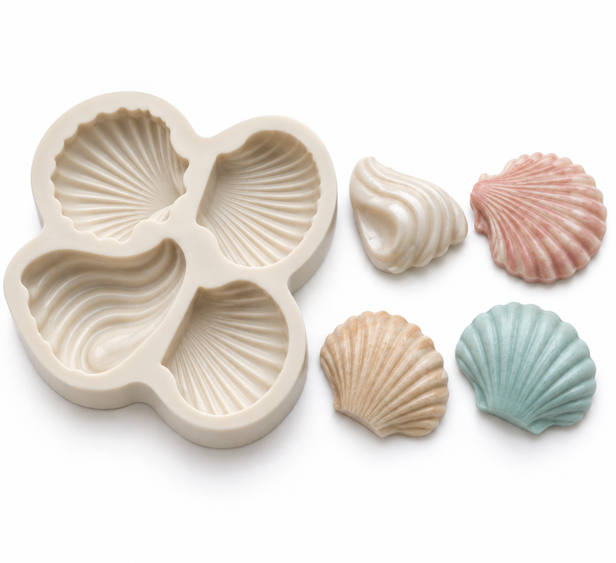 Assorted Seashells - Silicone Mold