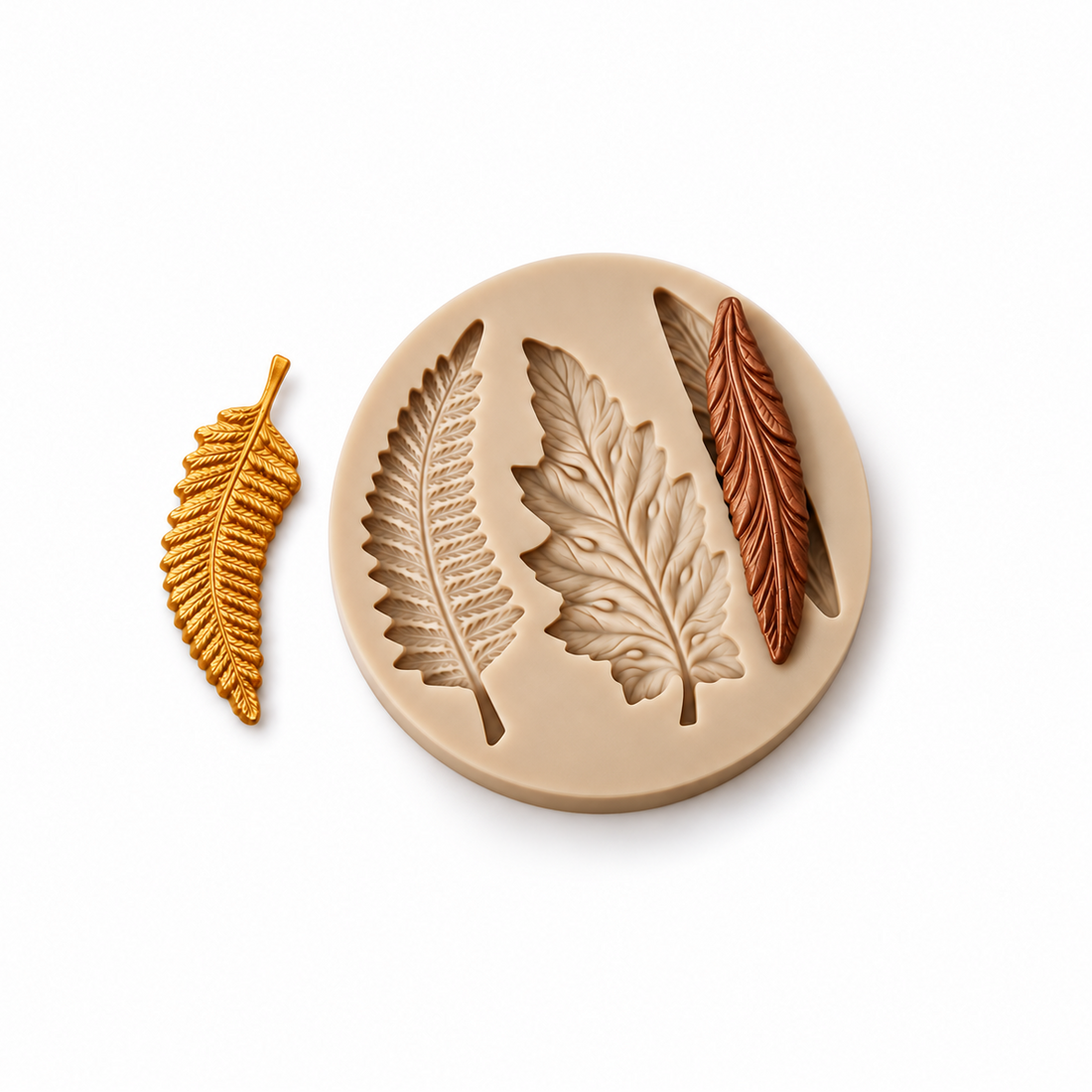 Fern, Oak &amp; Willow Leaves - Silicone Mold