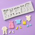 Baby Clothes Washing Line - Silicone Mold