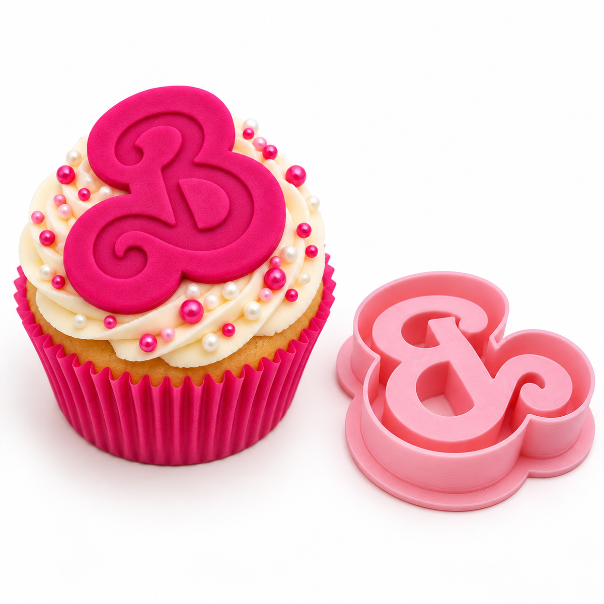 Barbie "B" - Cookie Cutter Stamp 2-Pc. Set