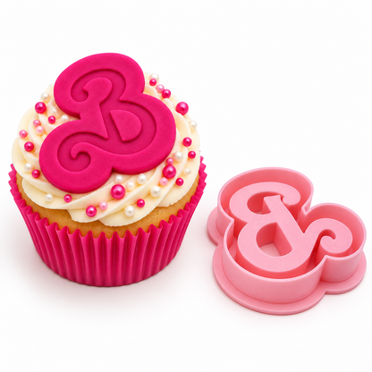 Barbie "B" - Cookie Cutter Stamp 2-Pc. Set