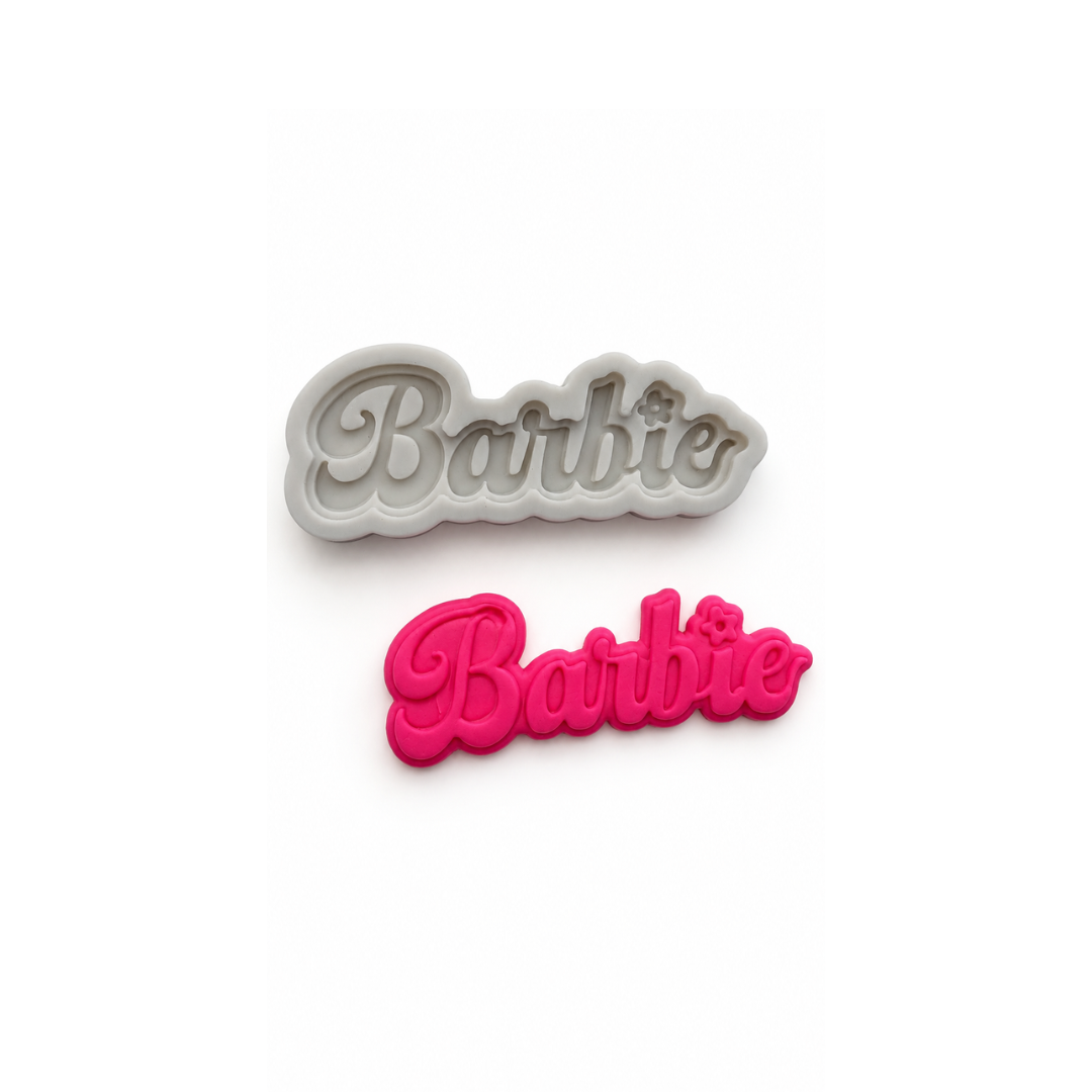 Barbie Doll Mini Logo - Silicone Mold