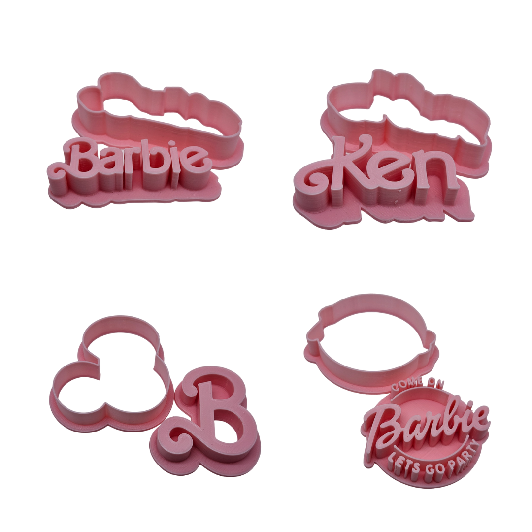 Barbie Cookie Cutter Embosser 