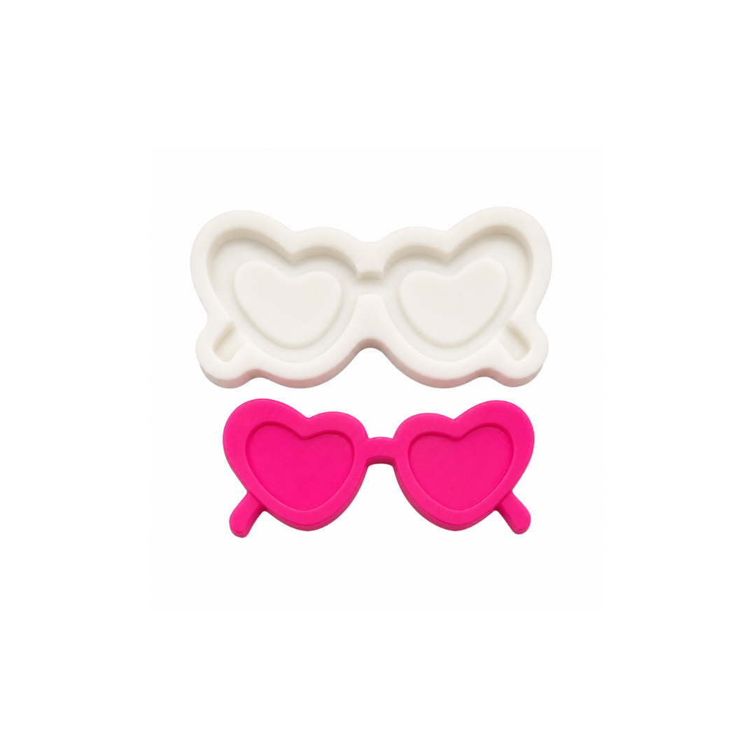 Barbie Mini Heart Sunglasses - Silicone Mold