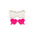 Barbie Mini Heart Sunglasses - Silicone Mold
