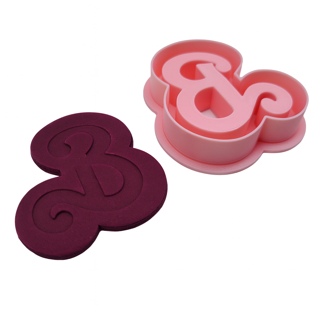 Barbie Doll Logos - Cookie Cutter Stamp 2-Pc. Set