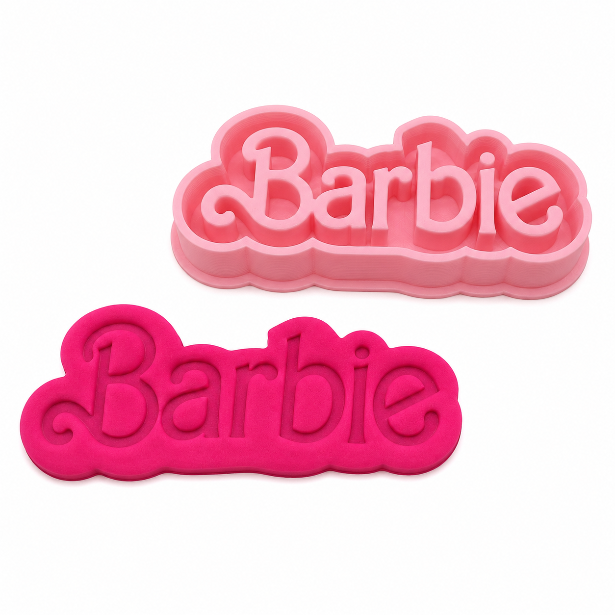 Barbie Doll Logos - Cookie Cutter Stamp 2-Pc. Set