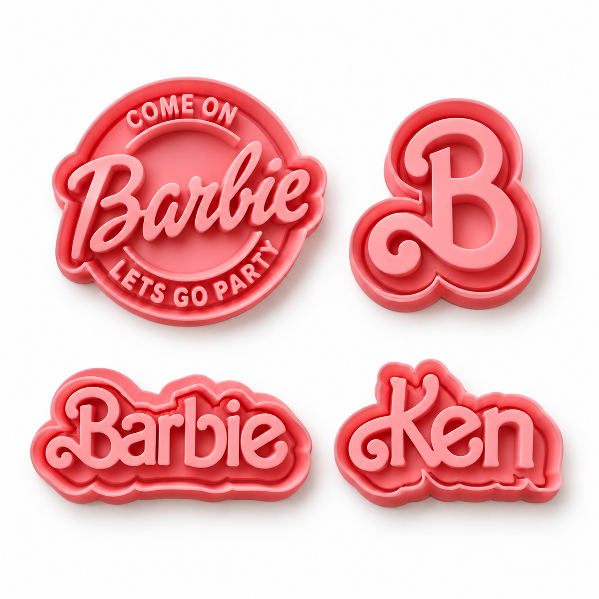 Barbie Logos - Cookie Cutter Stamp