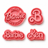 Barbie Logos - Cookie Cutter Stamp