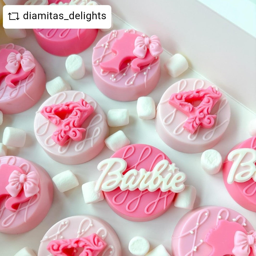 Barbie Themed Chocolate Covered Oreos